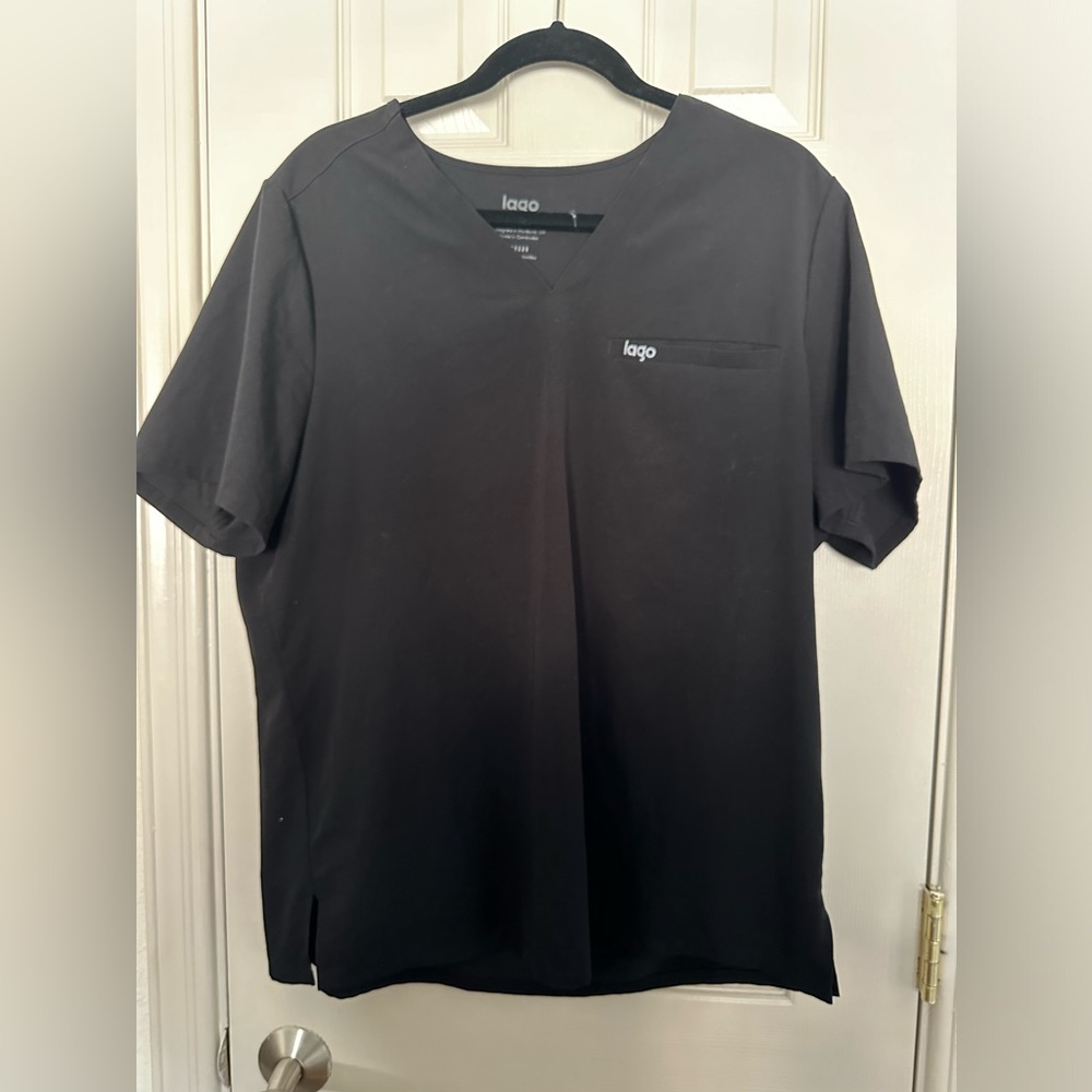 Lago Black Scrub Set